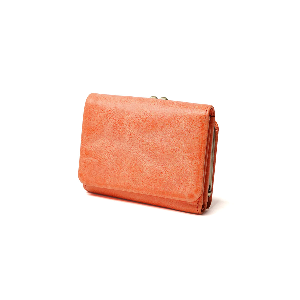 FOG Leather 三つ折りがま口財布 LZYS7009