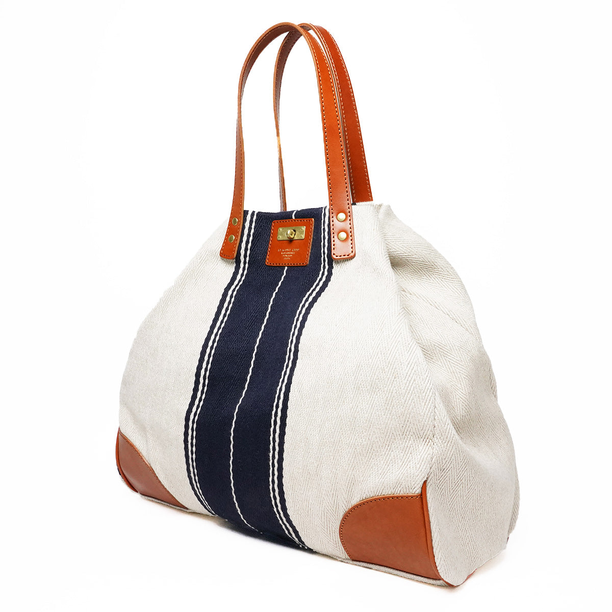 Rayon Linen 20oz Herringbone Tote Bag SMAK700