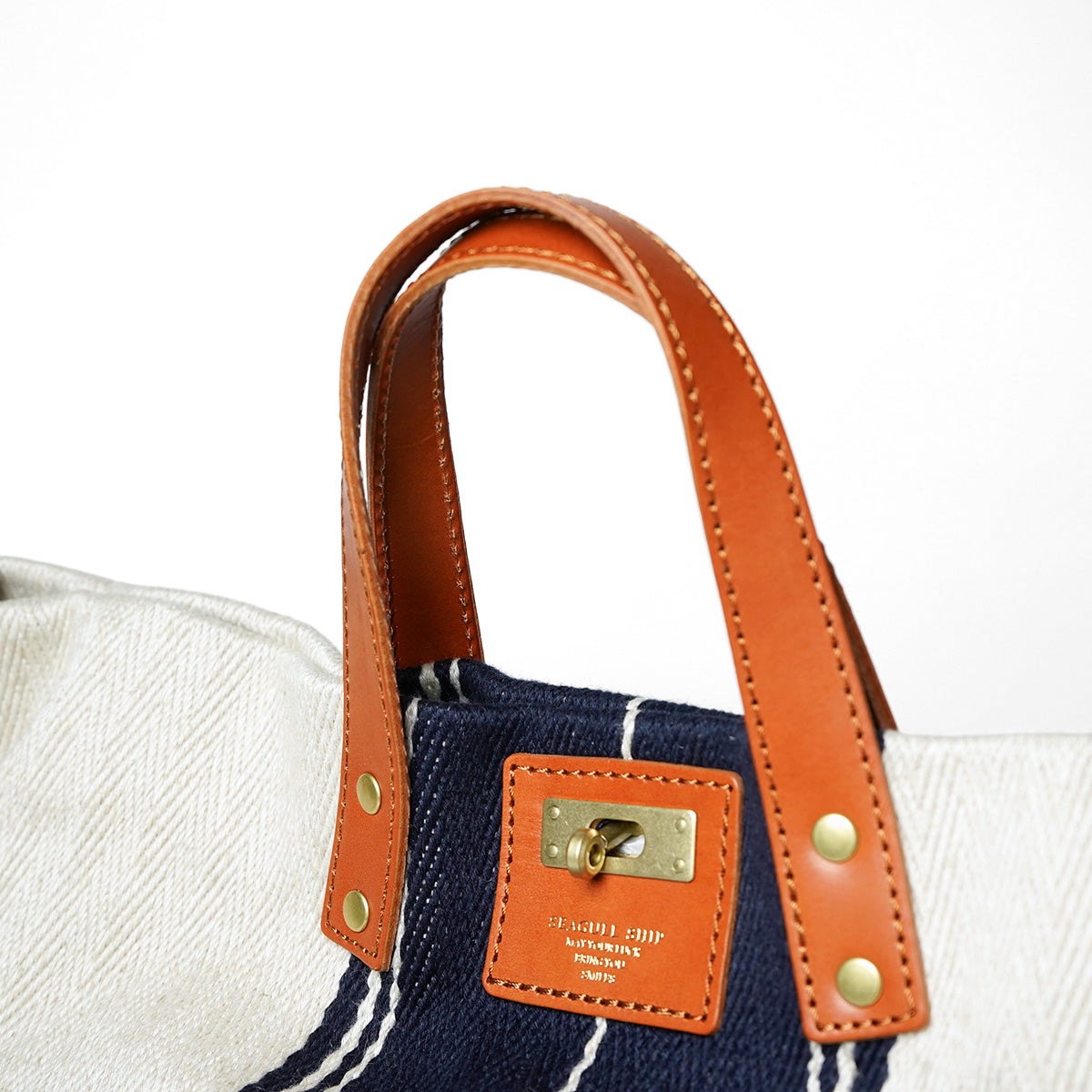 Rayon Linen 20oz Herringbone Tote Shoulder Bag SMAK703