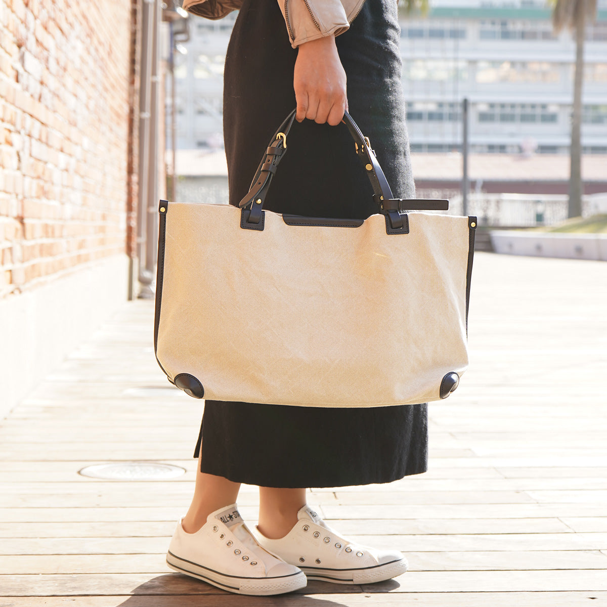 防水ドゥーマン シングルパイピング トートバッグ(L) SMIC037