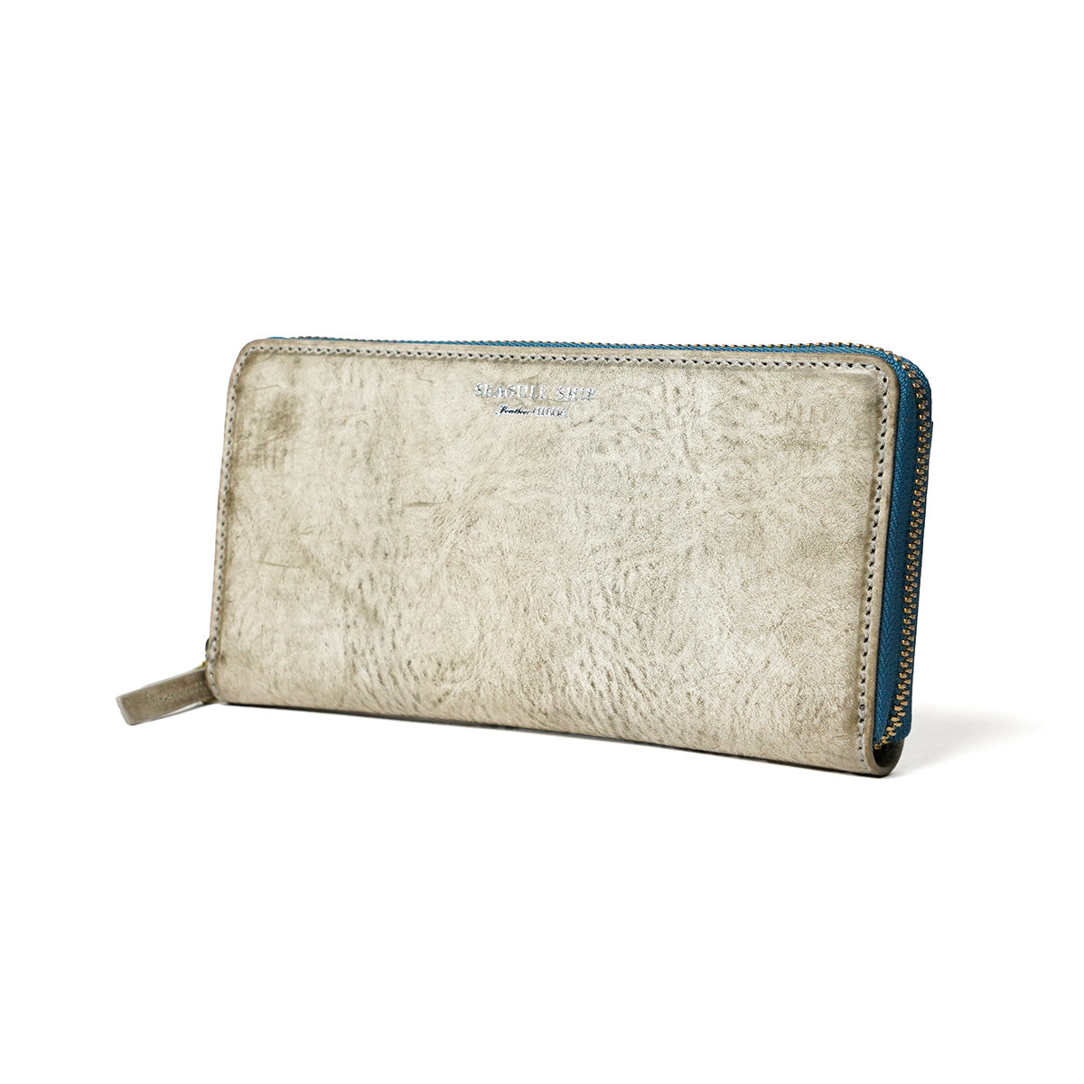 Alaska Leather Round Zipper Long Wallet SZKM36
