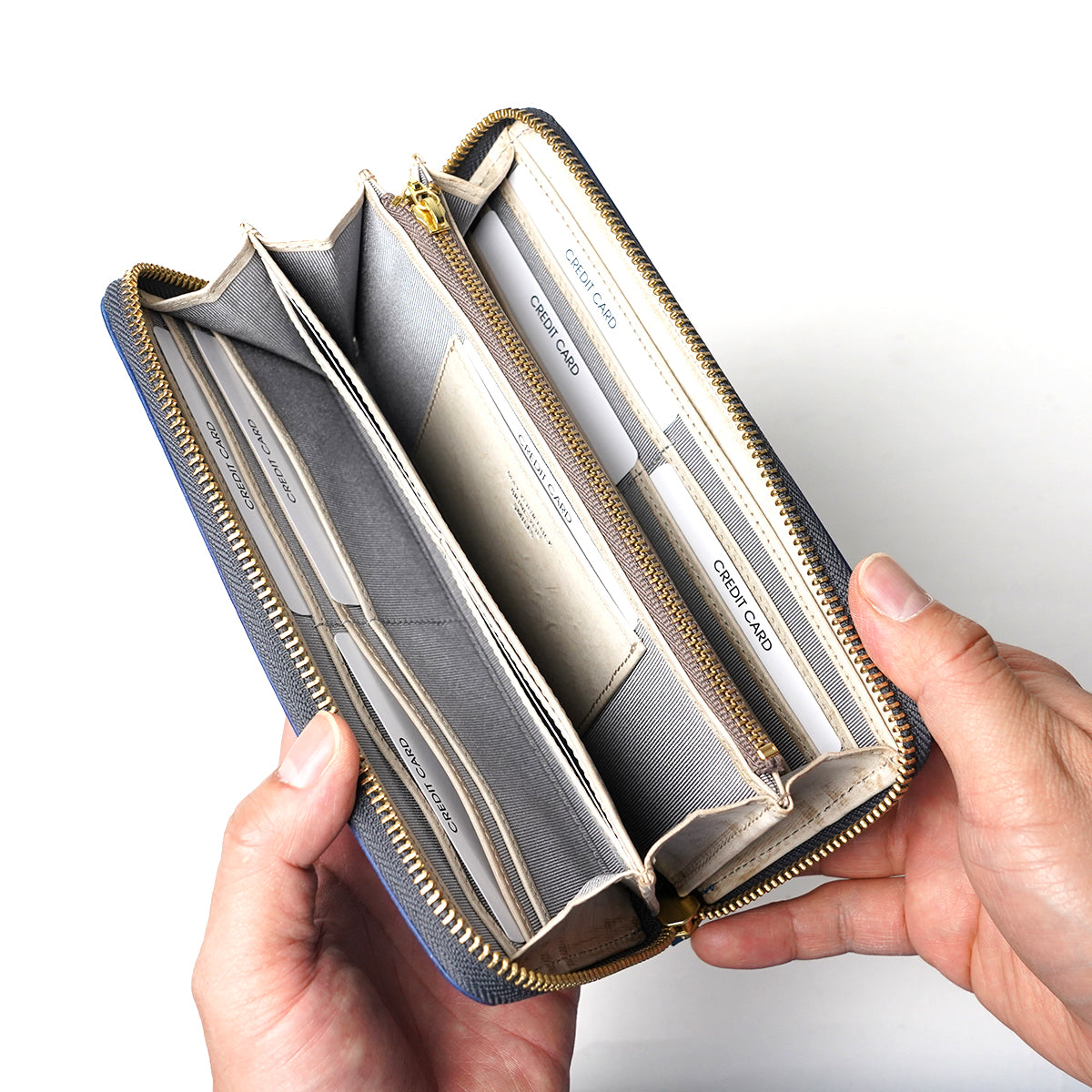 アラスカレザー ラウンドファスナー 長財布 SZKM36