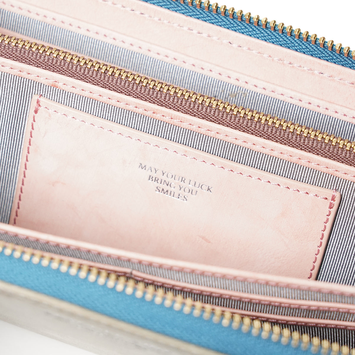 Alaska Leather Round Zipper Long Wallet SZKM36