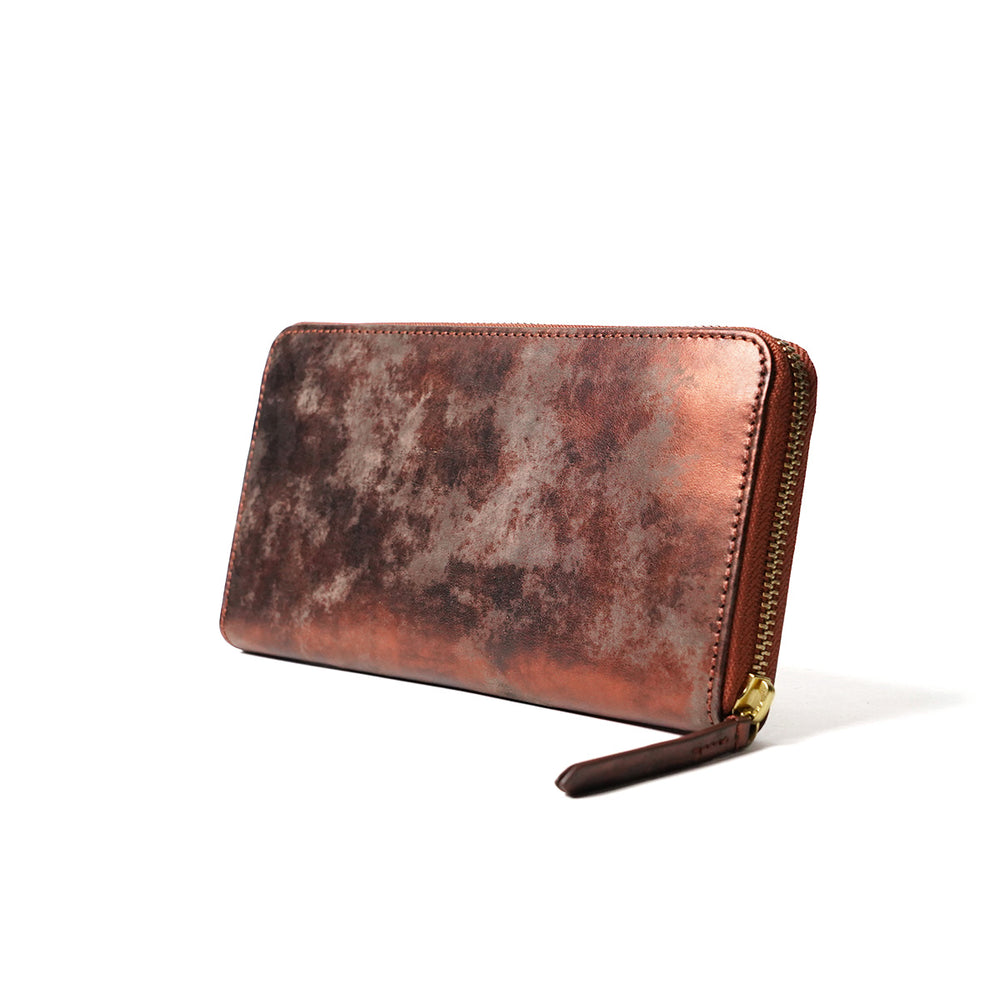 Art.BISANZIO Puttini Attillio Italy -Bizanzio- Round Zip Long Wallet SZKM61