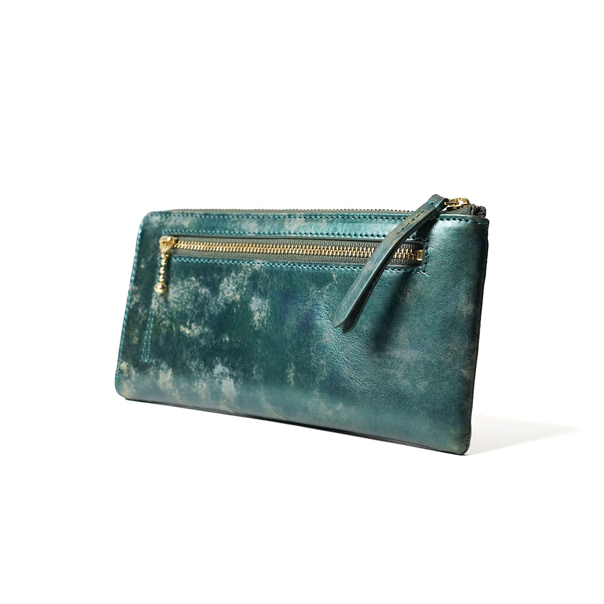 Art.BISANZIO Puttini Attillio Italy -Bizanzio- L-shaped zipper long wallet SZKM62