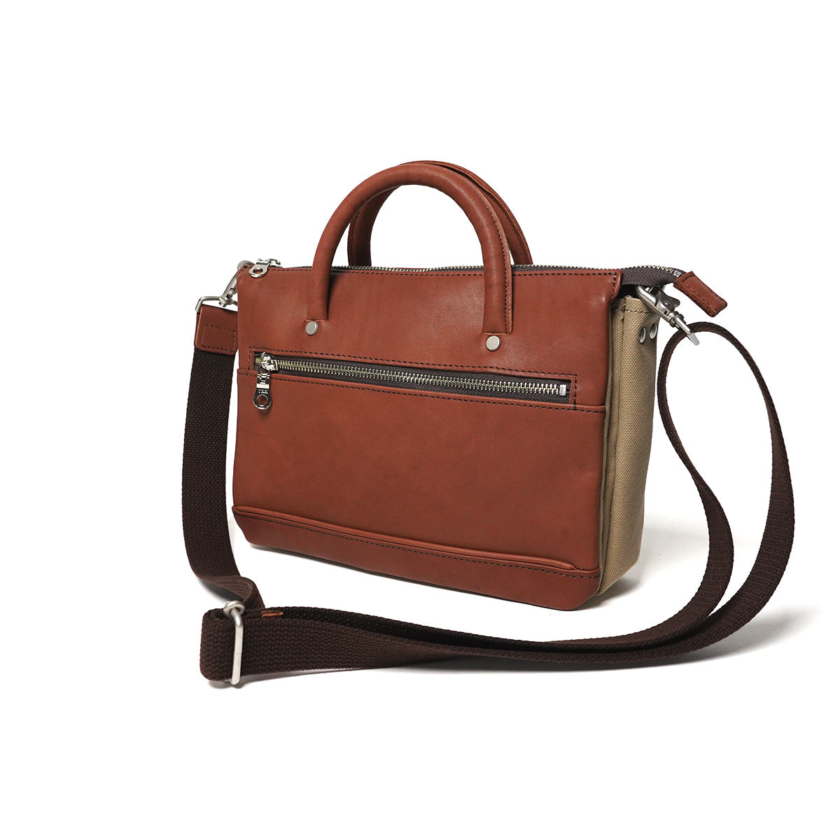 グローブレザー ミニブリーフショルダーバッグ YNM234