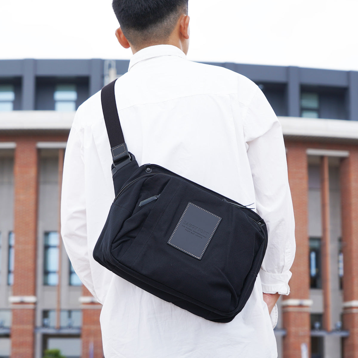 BLACK - Black - Big Size Body Bag YNM416