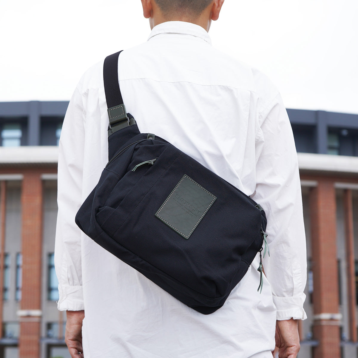 BLACK - Black - Big Size Body Bag YNM416