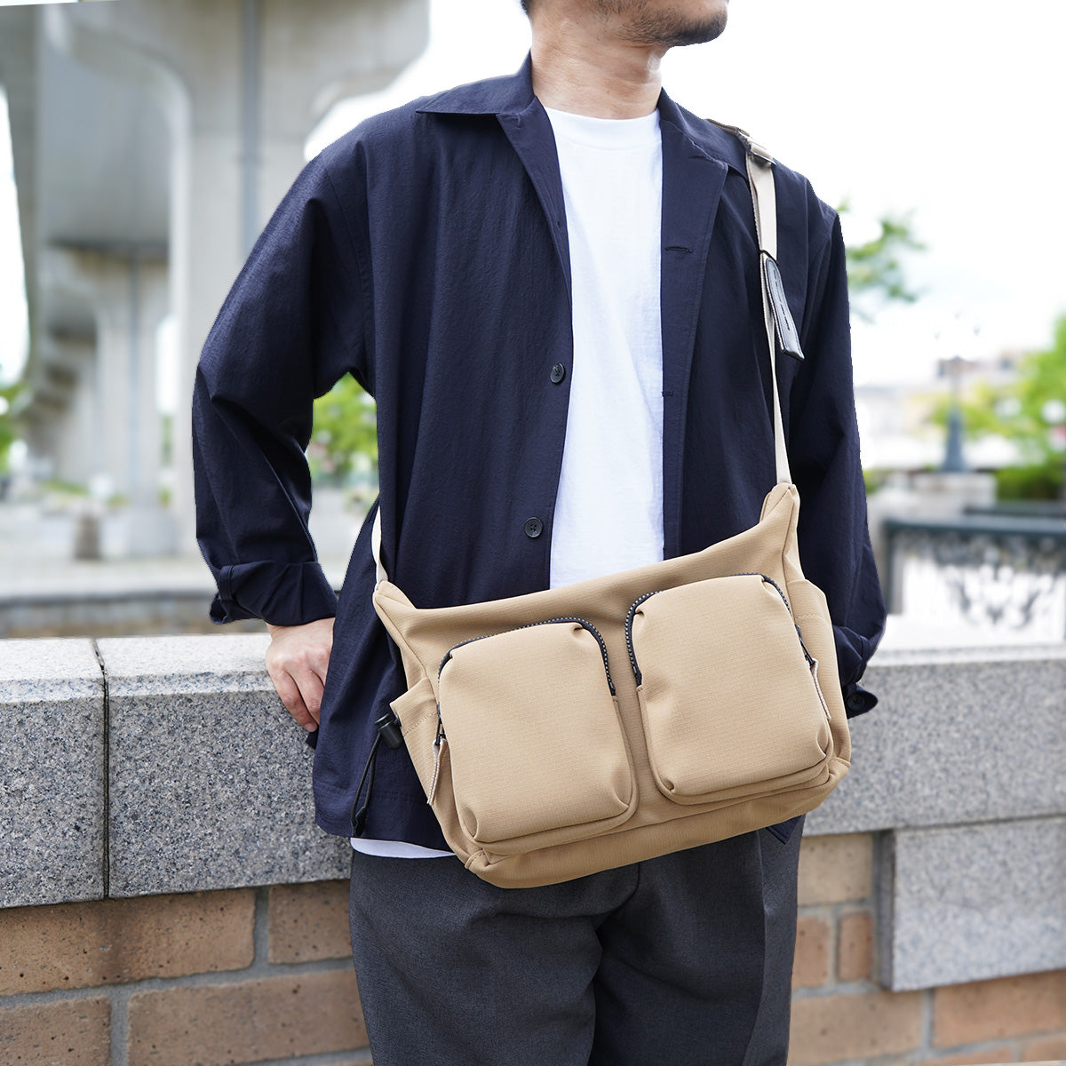 MINOTECH -Minotech Layer- Shoulder Bag, Medium, YNM5604 
