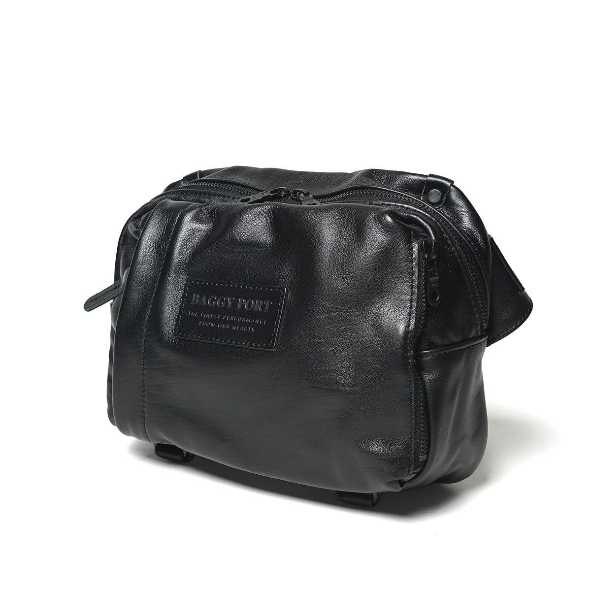 オイルソフトレザー ヨコ型 ボディバッグ YNM990