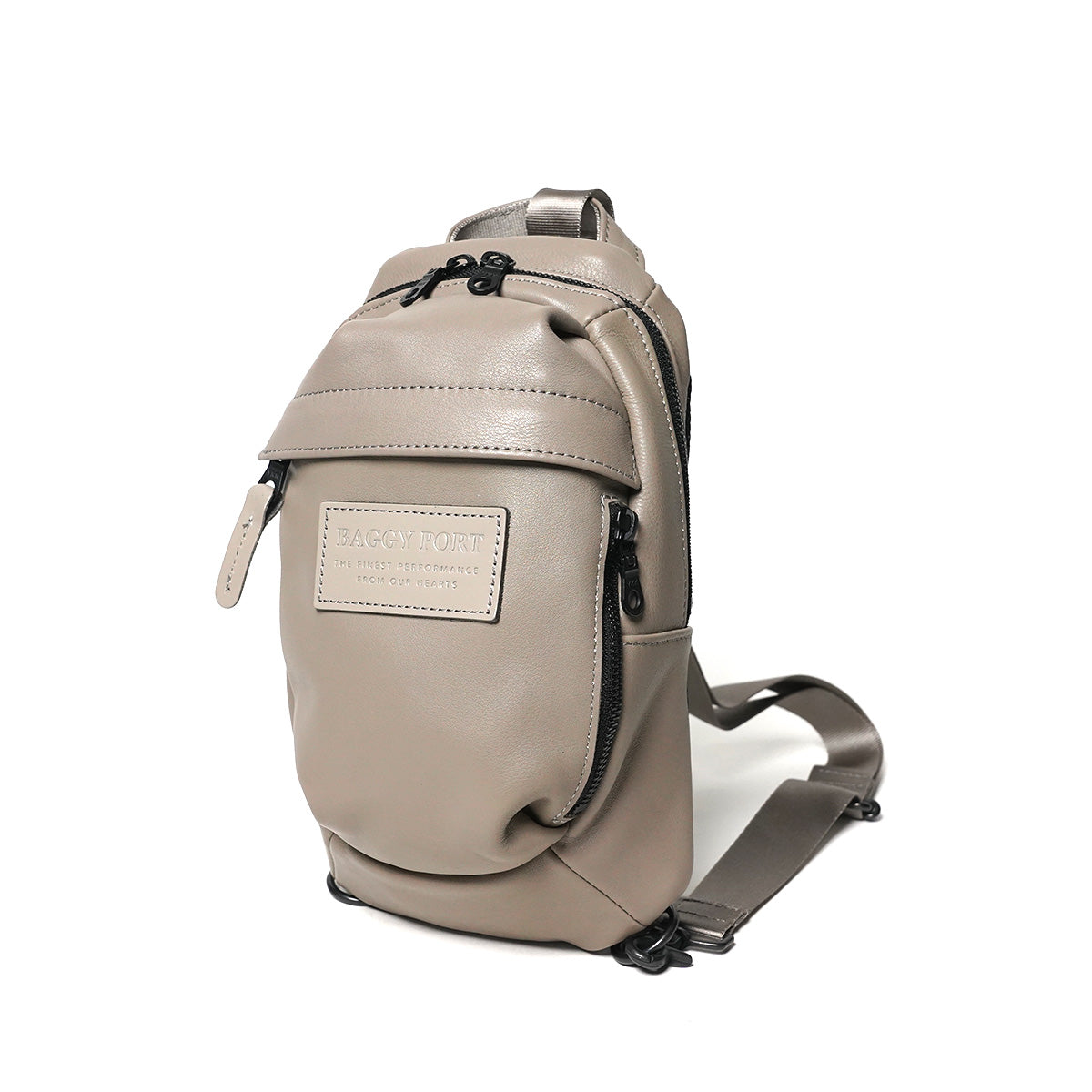 オイルソフトレザー タテ型 ボディバッグ YNM991