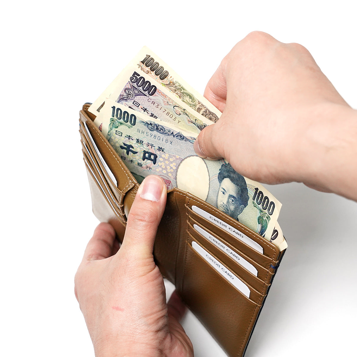 エンボスシュリンク コンパクトハーフ財布 ZKM104