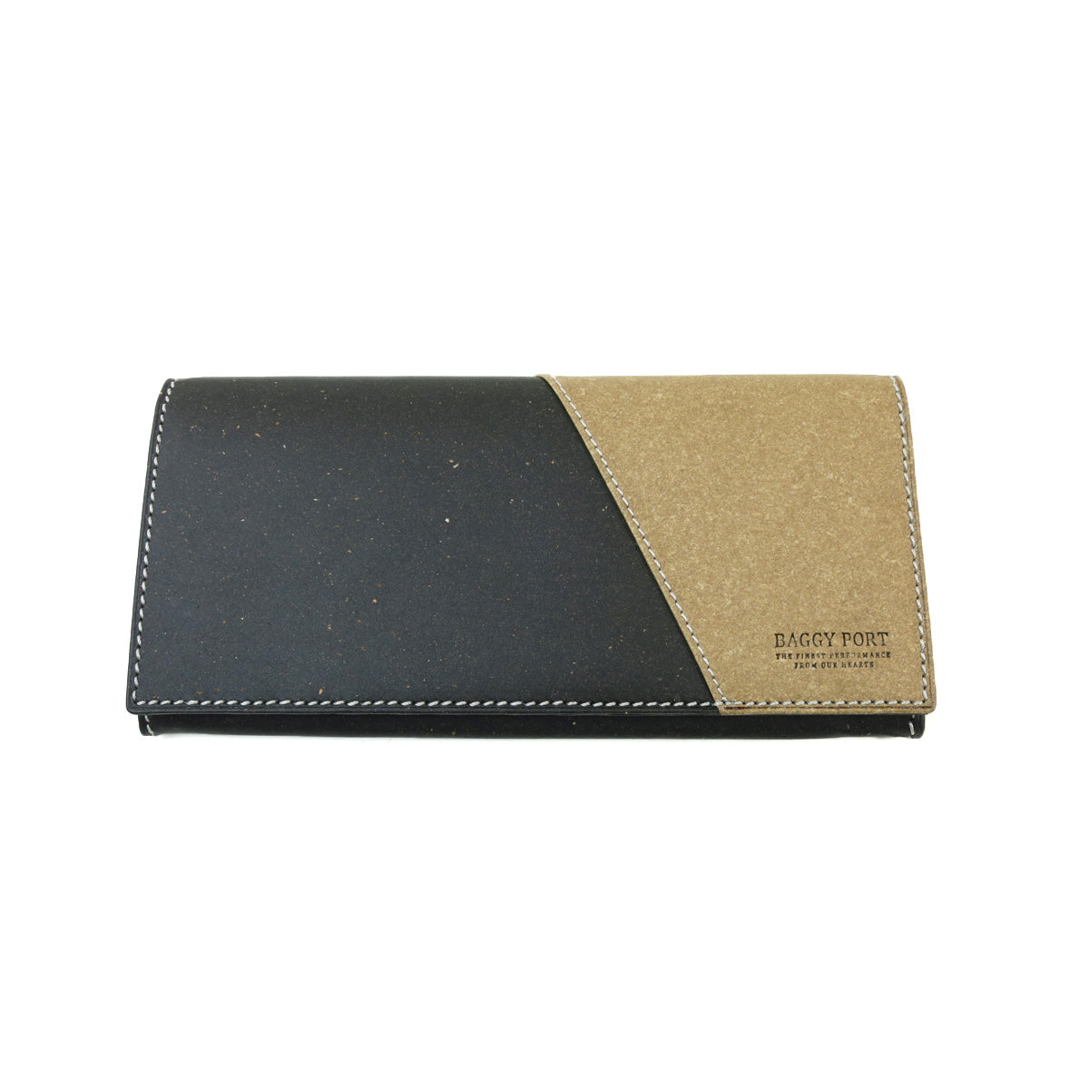 Recycled Leather Long Wallet ZKM601