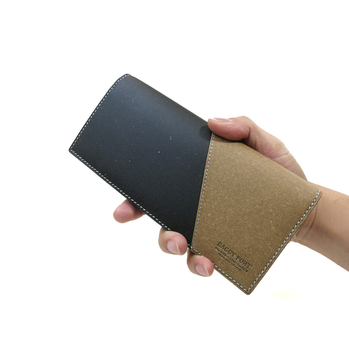Recycled Leather Long Wallet ZKM601