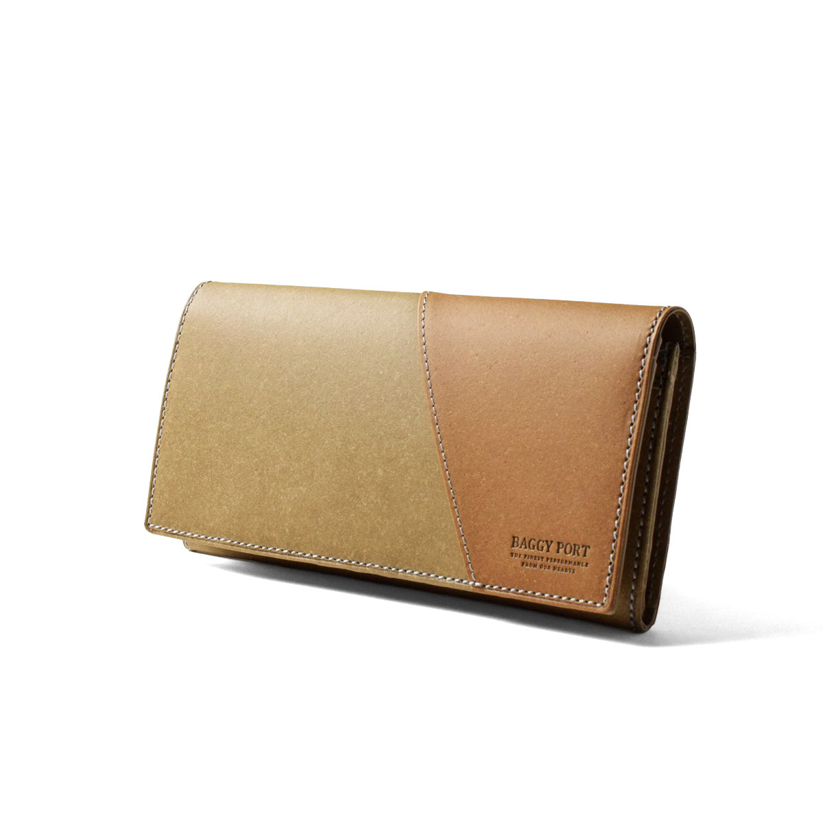 Recycled Leather Long Wallet ZKM601