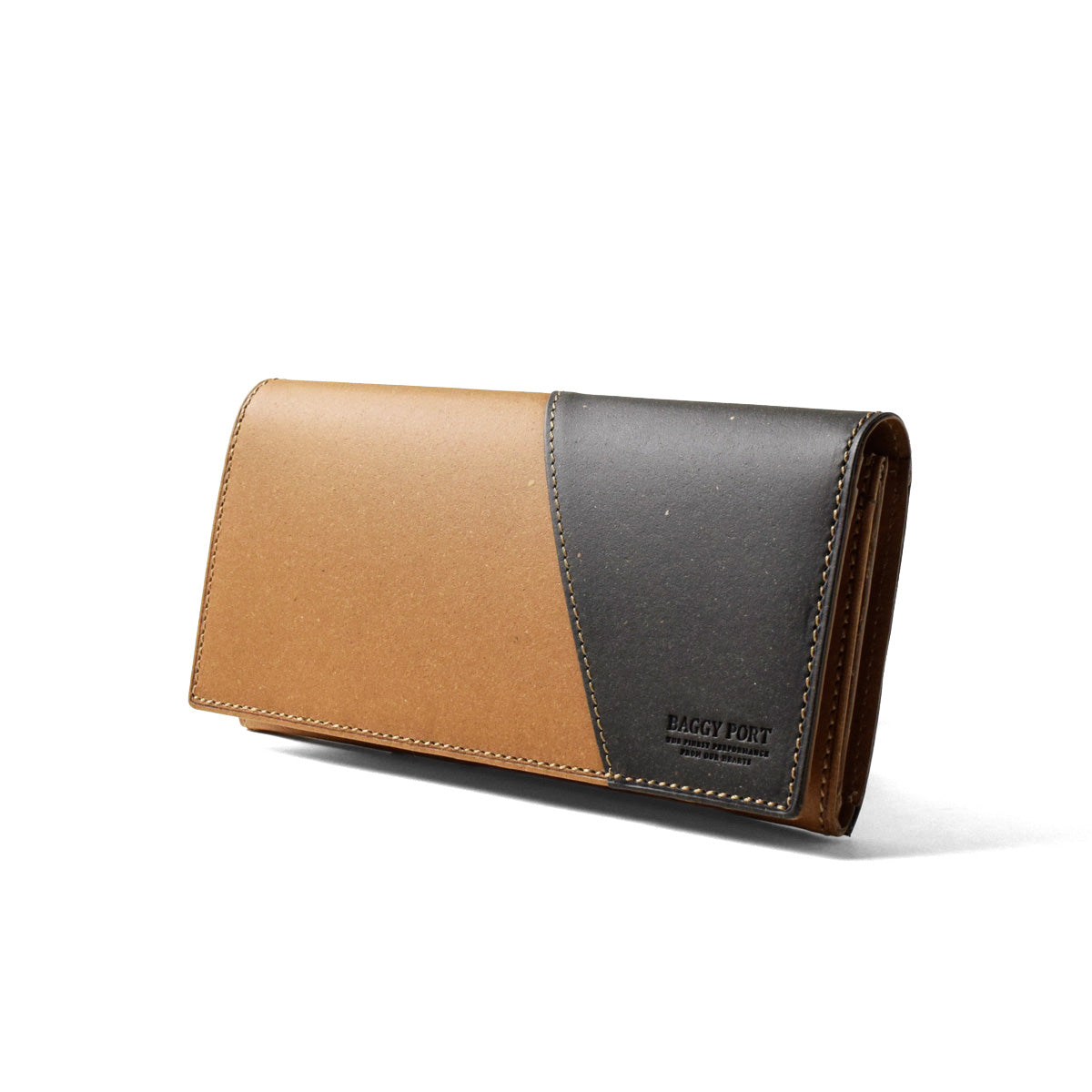 Recycled Leather Long Wallet ZKM601