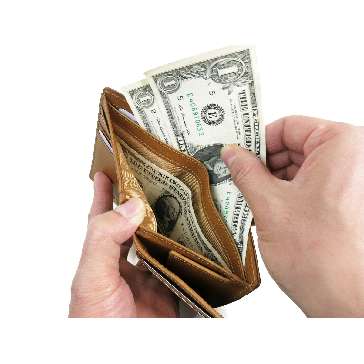 リサイクルレザー ハーフ財布 ZKM602