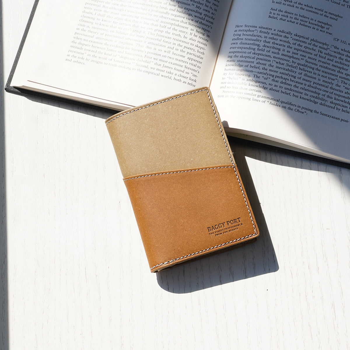 Recycled Leather Half Wallet ZKM602