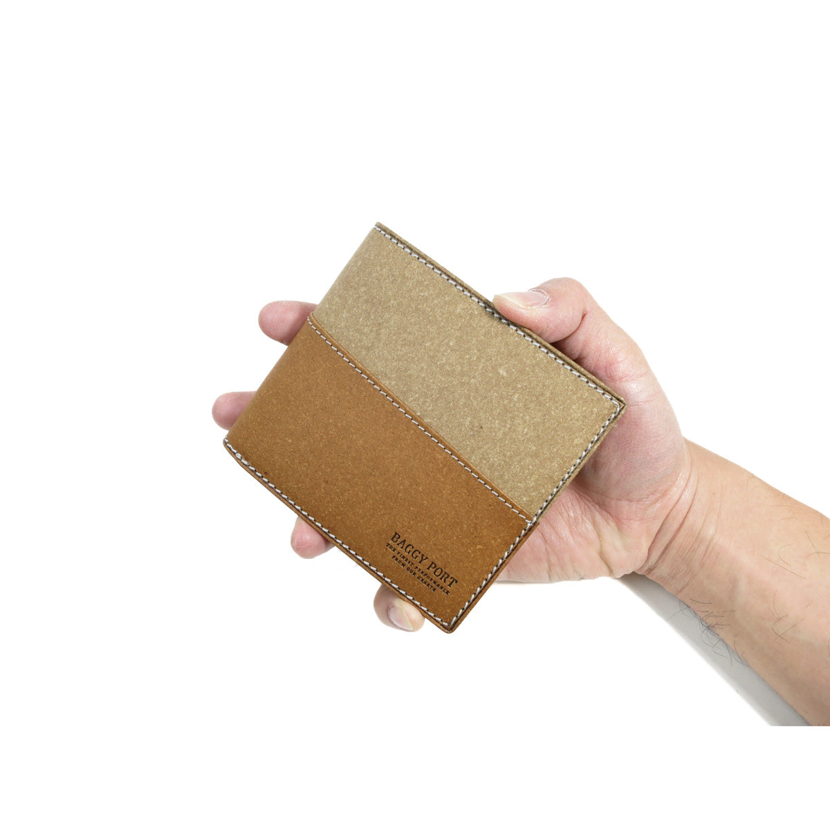 Recycled Leather Bifold Wallet ZKM603