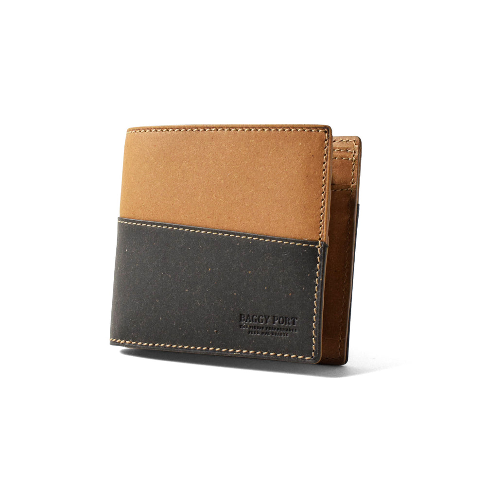 Recycled Leather Bifold Wallet ZKM603