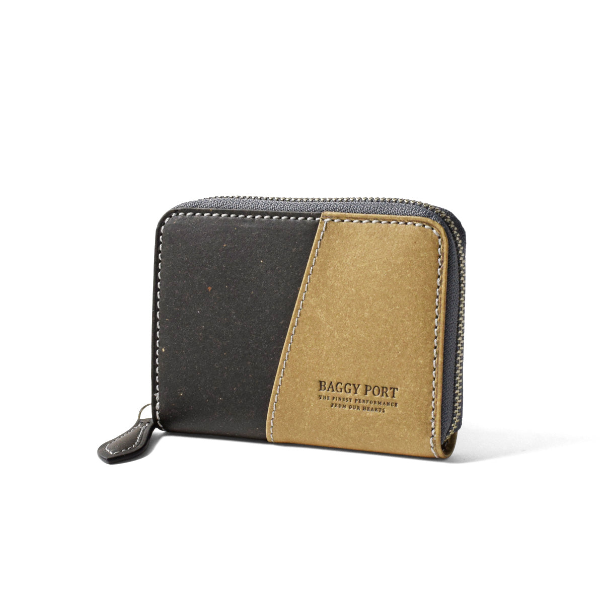 Recycled Leather Round Zipper Coin Purse ZKM604