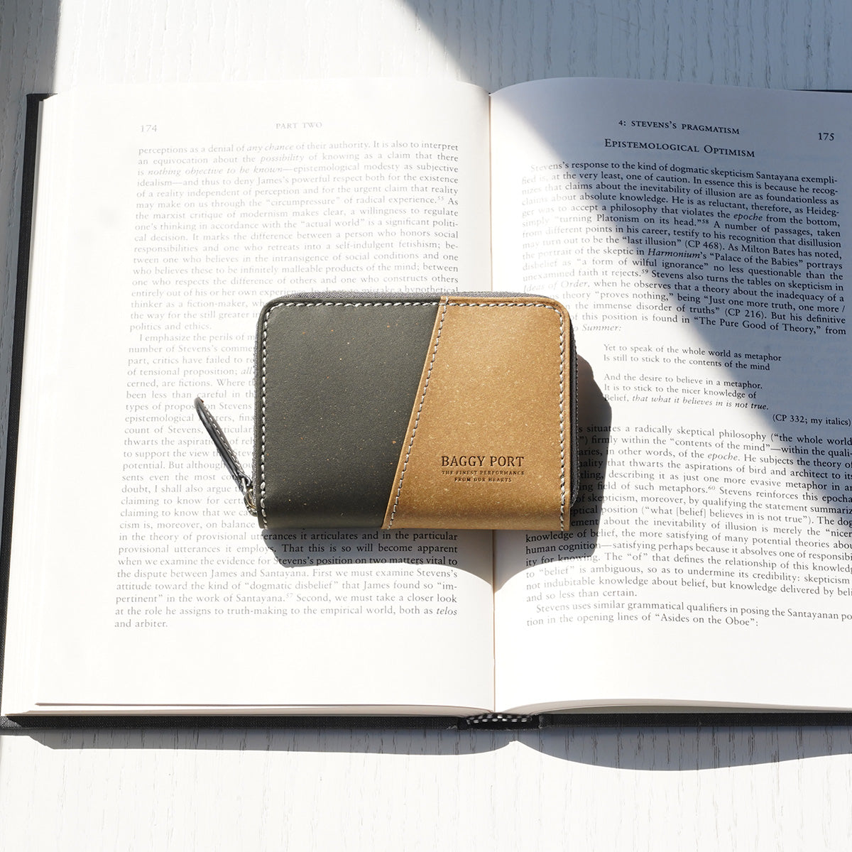 リサイクルレザー ラウンドファスナー小銭入れ ZKM604