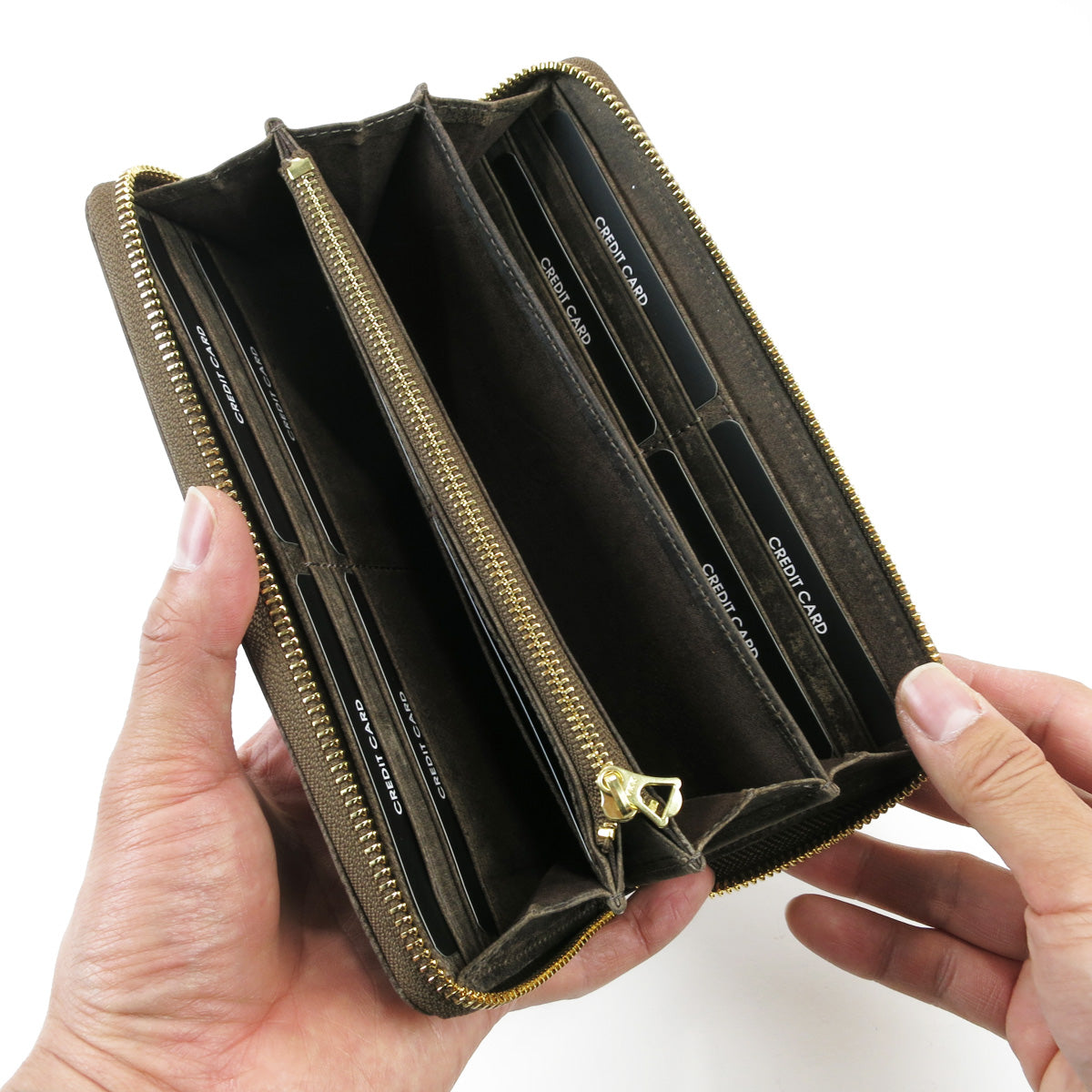 KUDU -クードゥーレザー- ラウンドファスナー 長財布 ZKM900