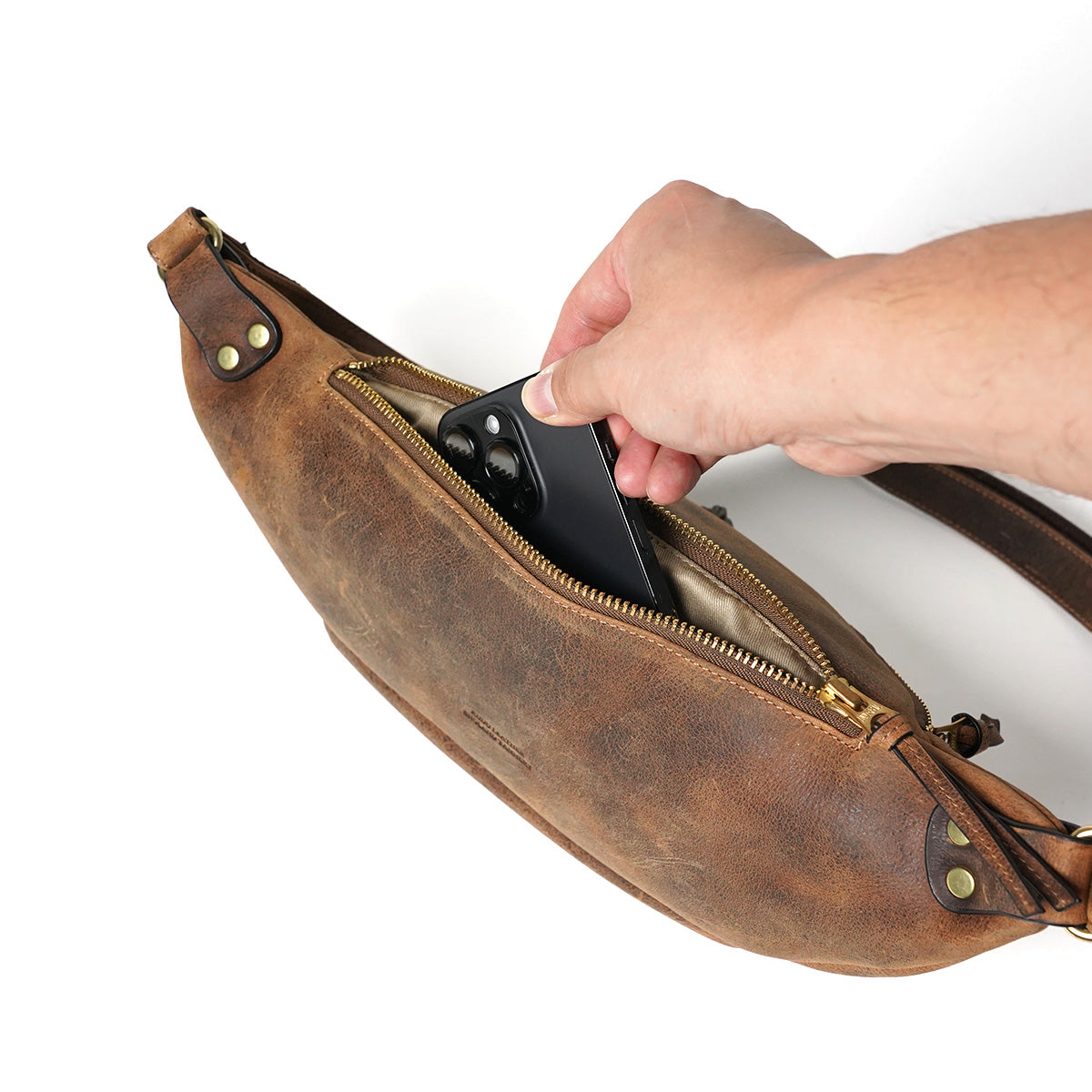 KUDU -Kudoo Leather- Body Bag ZKM9005