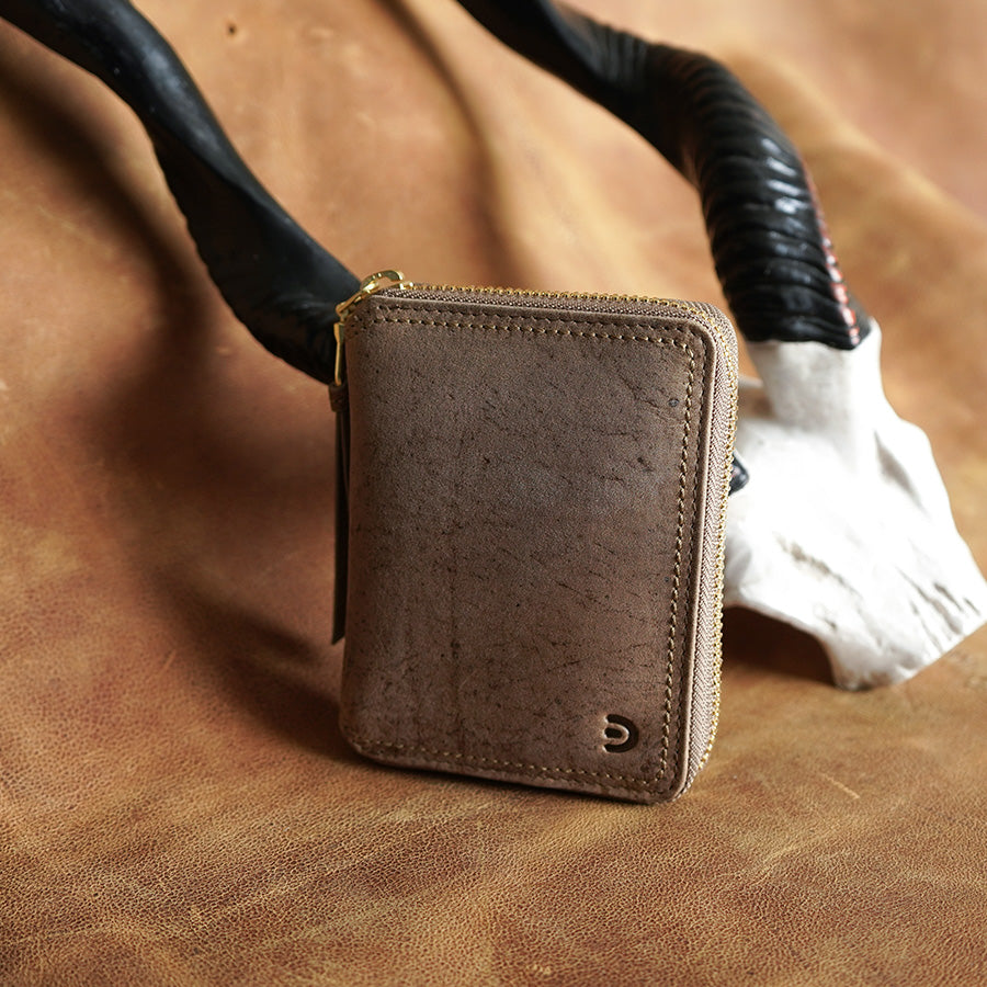 KUDU -Kudoo Leather- Round Zip Compact Wallet ZKM904