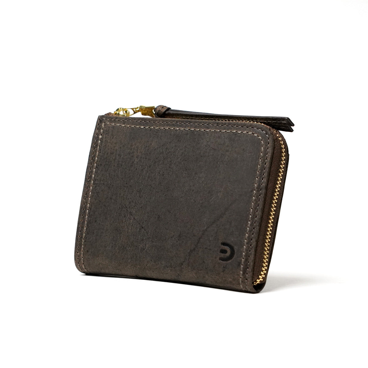 KUDU - Kudu Leather - L-shaped zipper compact wallet ZKM905