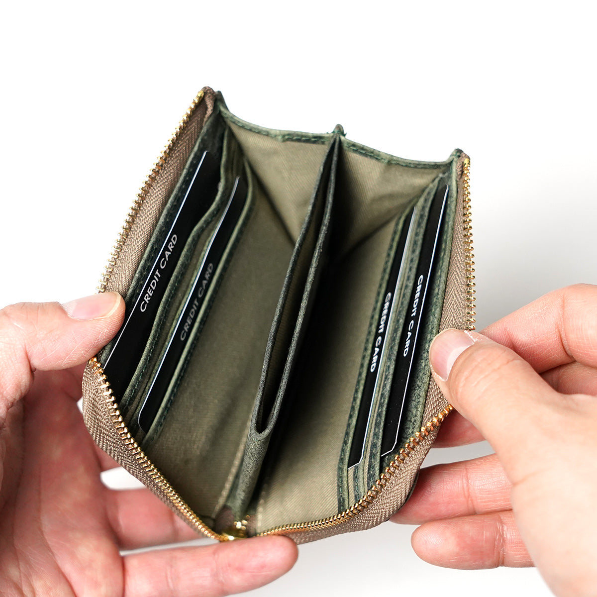 KUDU -クードゥーレザー- L字ファスナー コンパクト財布 ZKM905