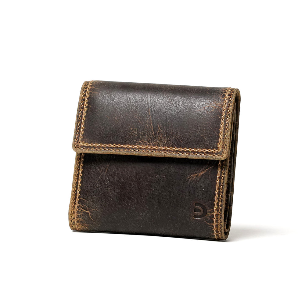 KUDU -Kudoo Leather- Compact Tri-fold Wallet ZKM906
