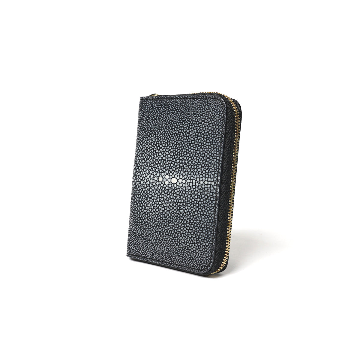 STINGRAY STAR wallet - Stingray leather - Round zipper half wallet ZWL6001
