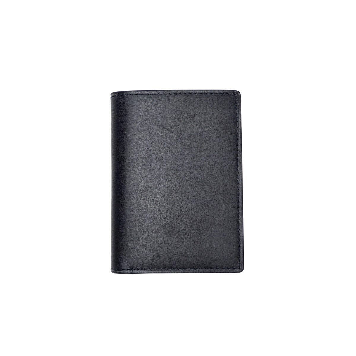Indigo-dyed leather half wallet ZYS096