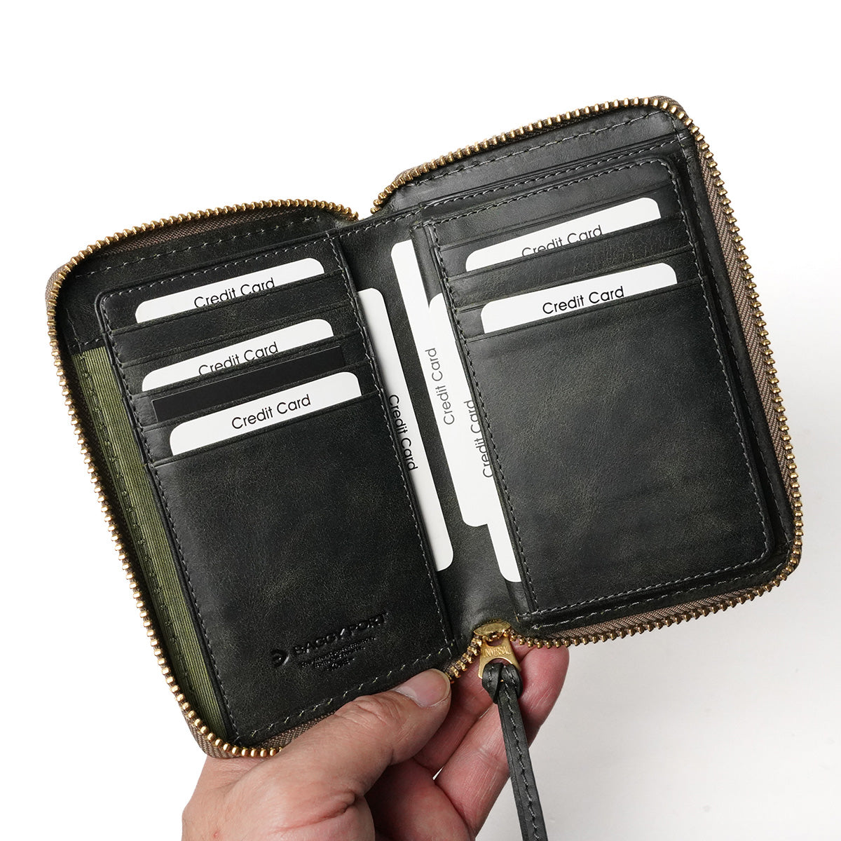 BLACK ON - Black On - Round Zipper Half Wallet ZYS1101