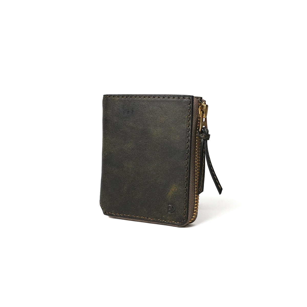 BLACK ON - L-shaped zipper compact half wallet ZYS1103