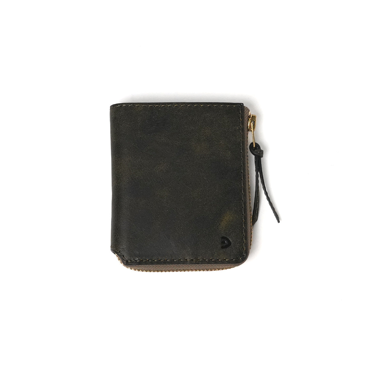 BLACK ON - L-shaped zipper compact half wallet ZYS1103