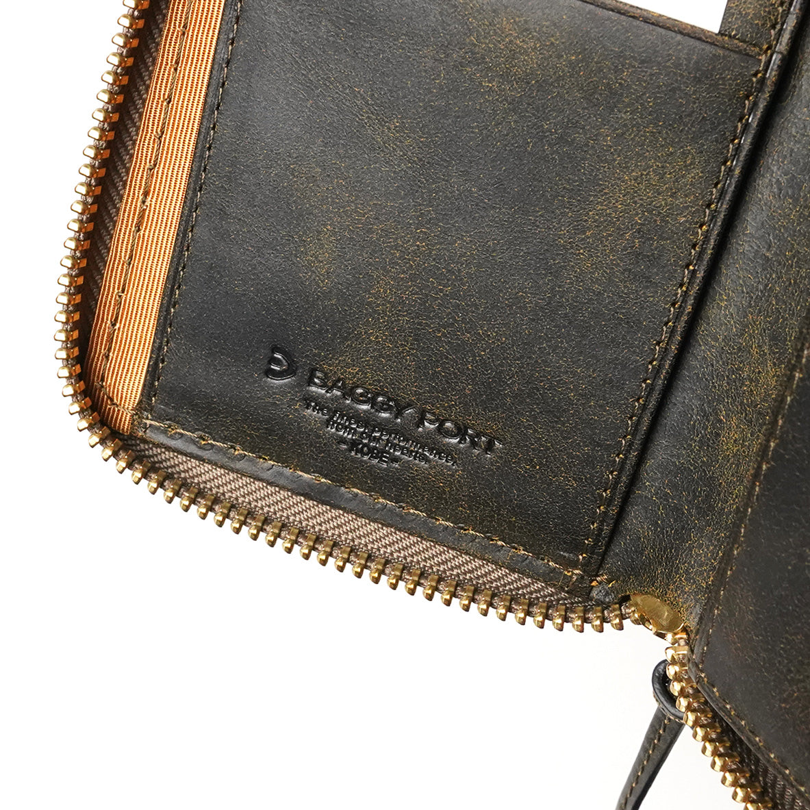 BLACK ON - L-shaped zipper compact half wallet ZYS1103