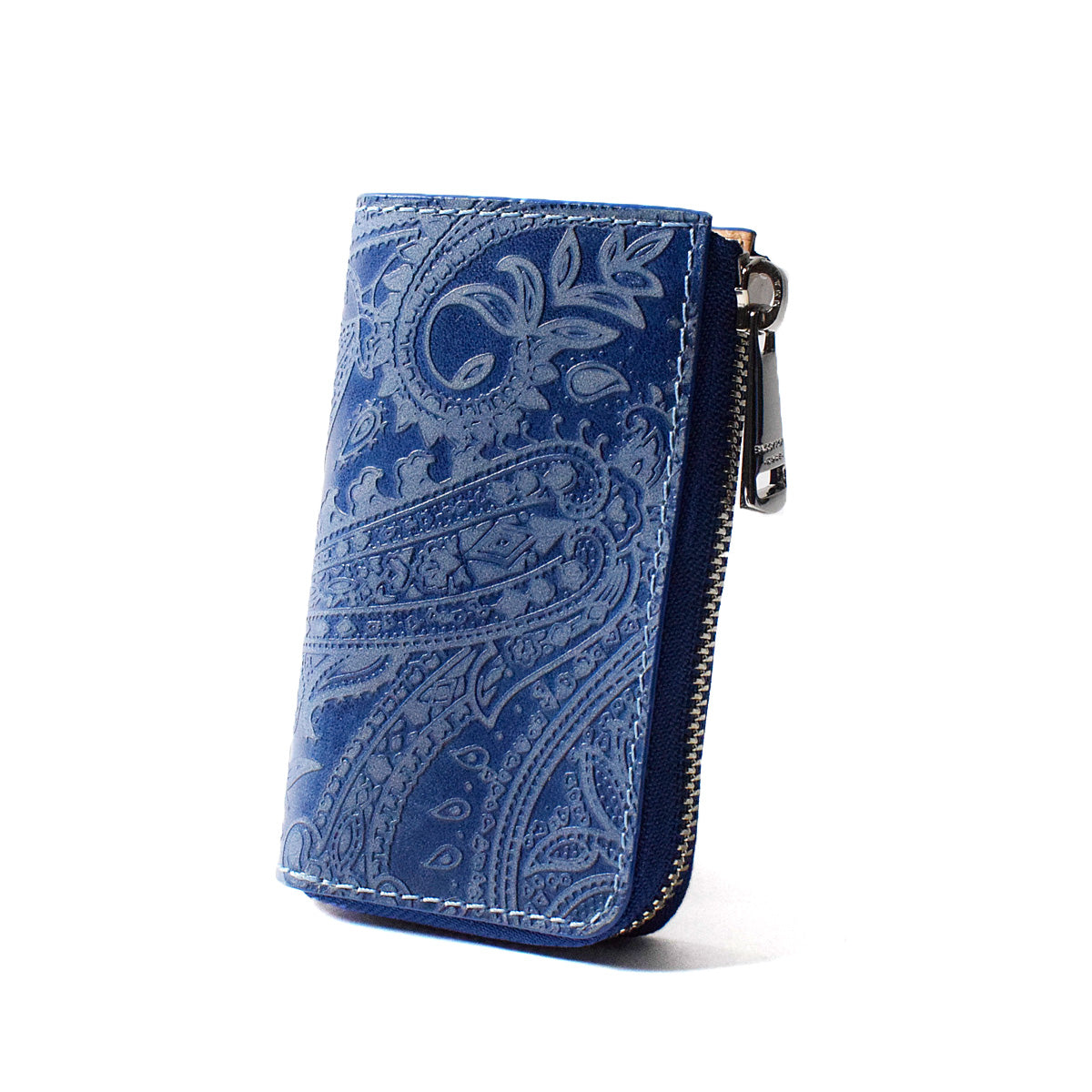 Indigo dye x Paisley key case ZYS193