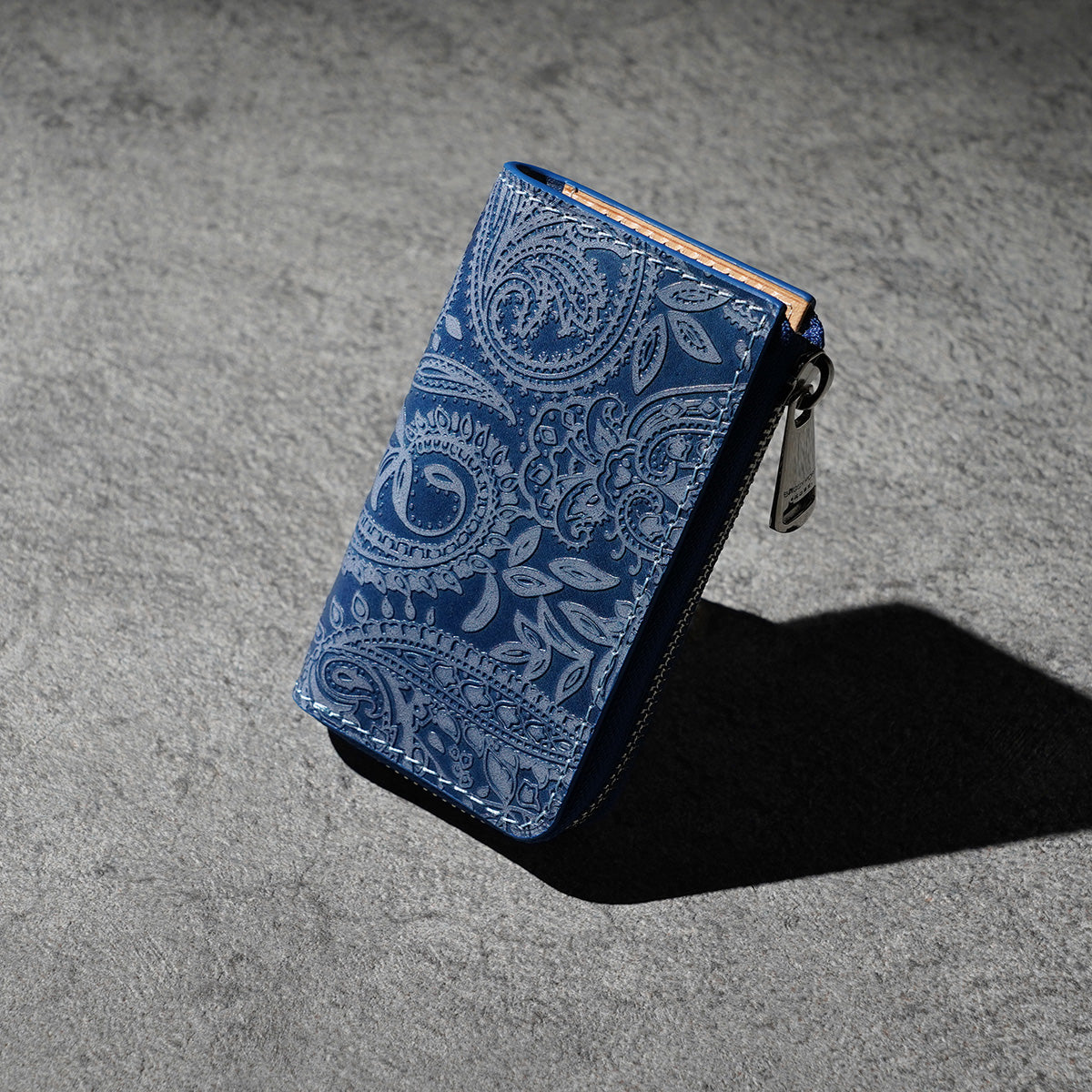 Indigo dye x Paisley key case ZYS193