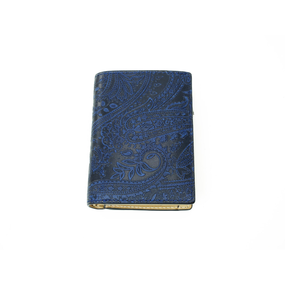 Indigo dyed x Paisley half wallet ZYS196