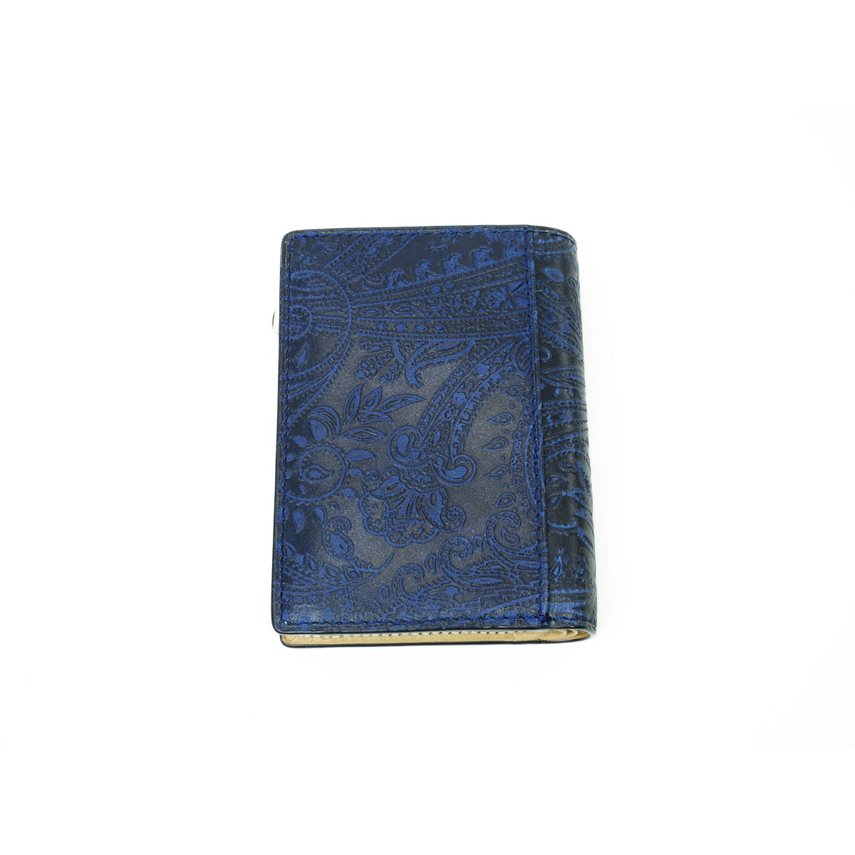 Indigo dyed x Paisley half wallet ZYS196