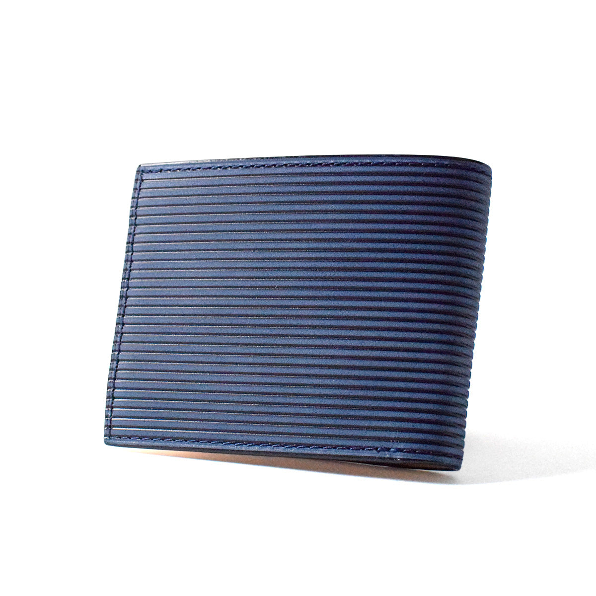 Indigo dyed x straight bifold wallet ZYS298