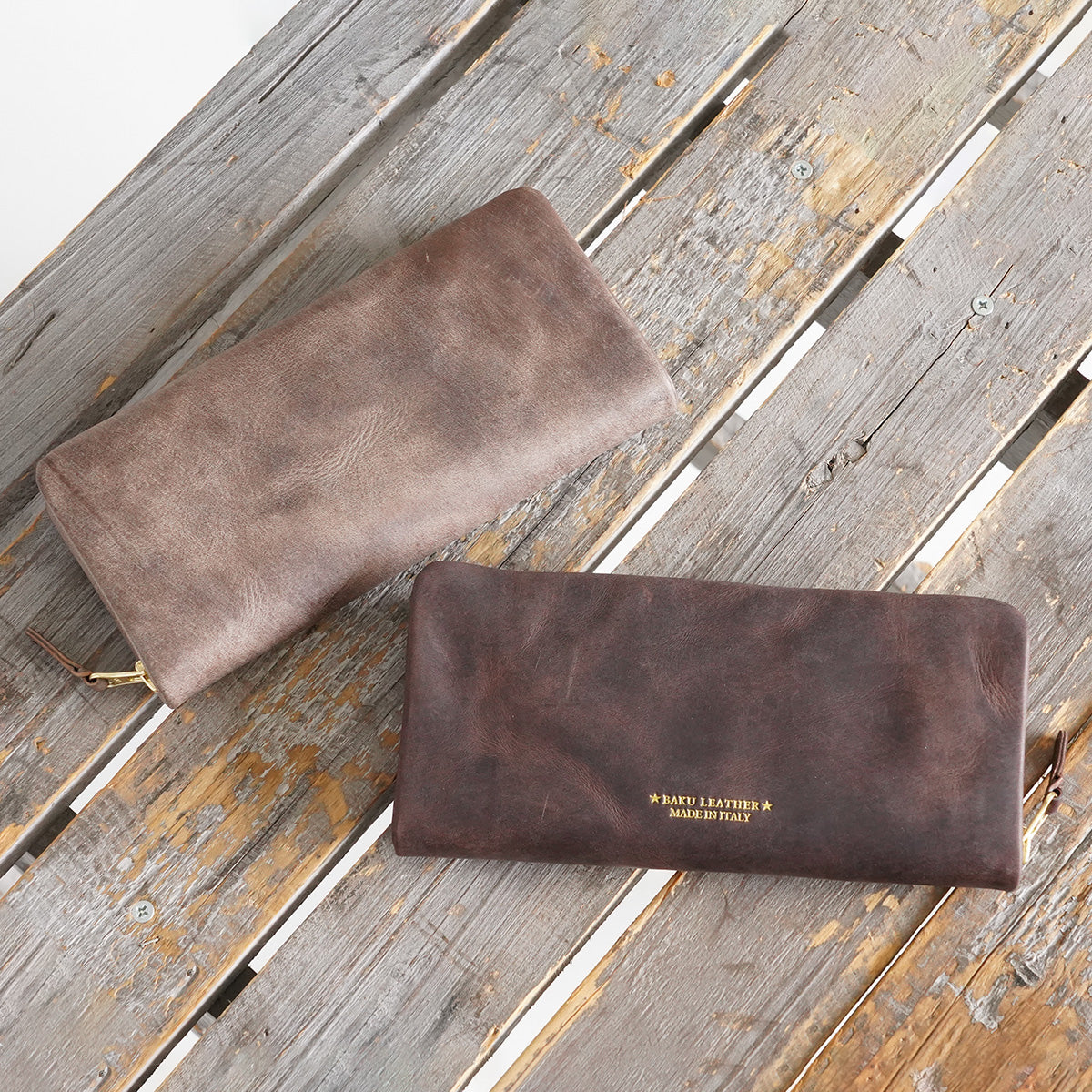 BUKU LEATHER - Round Zipper Long Wallet ZYS350