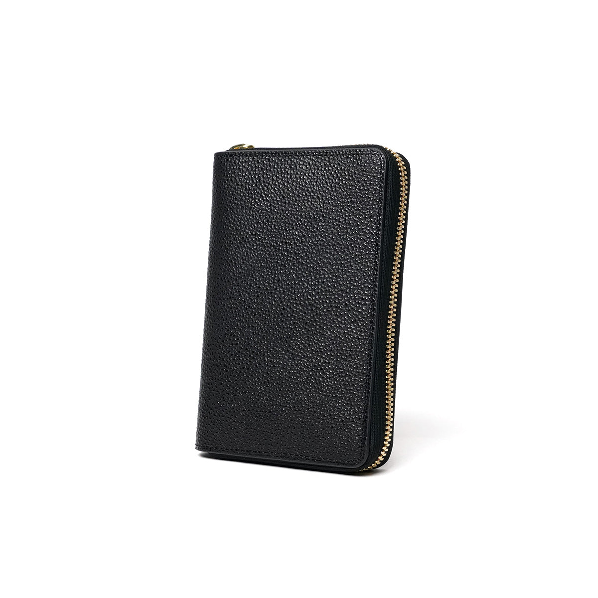 Himeji Kurozan Leather Round Zipper Half Wallet ZYS391 