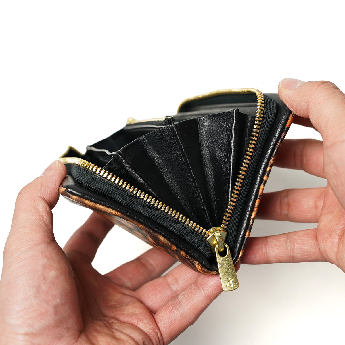 奄美 泥染めレザー 長財布 ZYS570