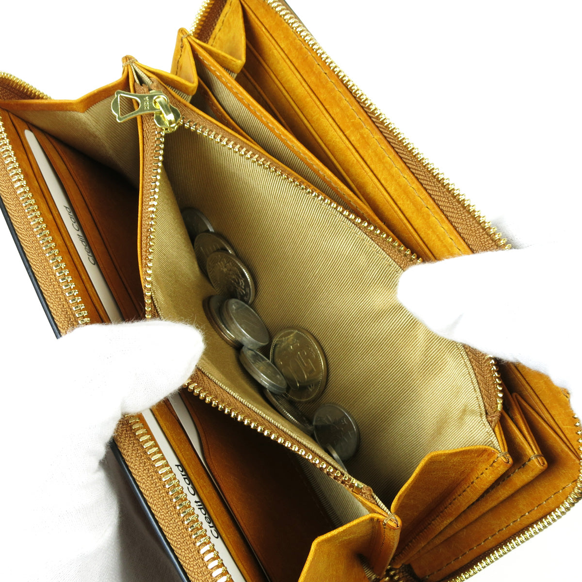 オイルコードバン ラウンドファスナー長財布 ZYS700