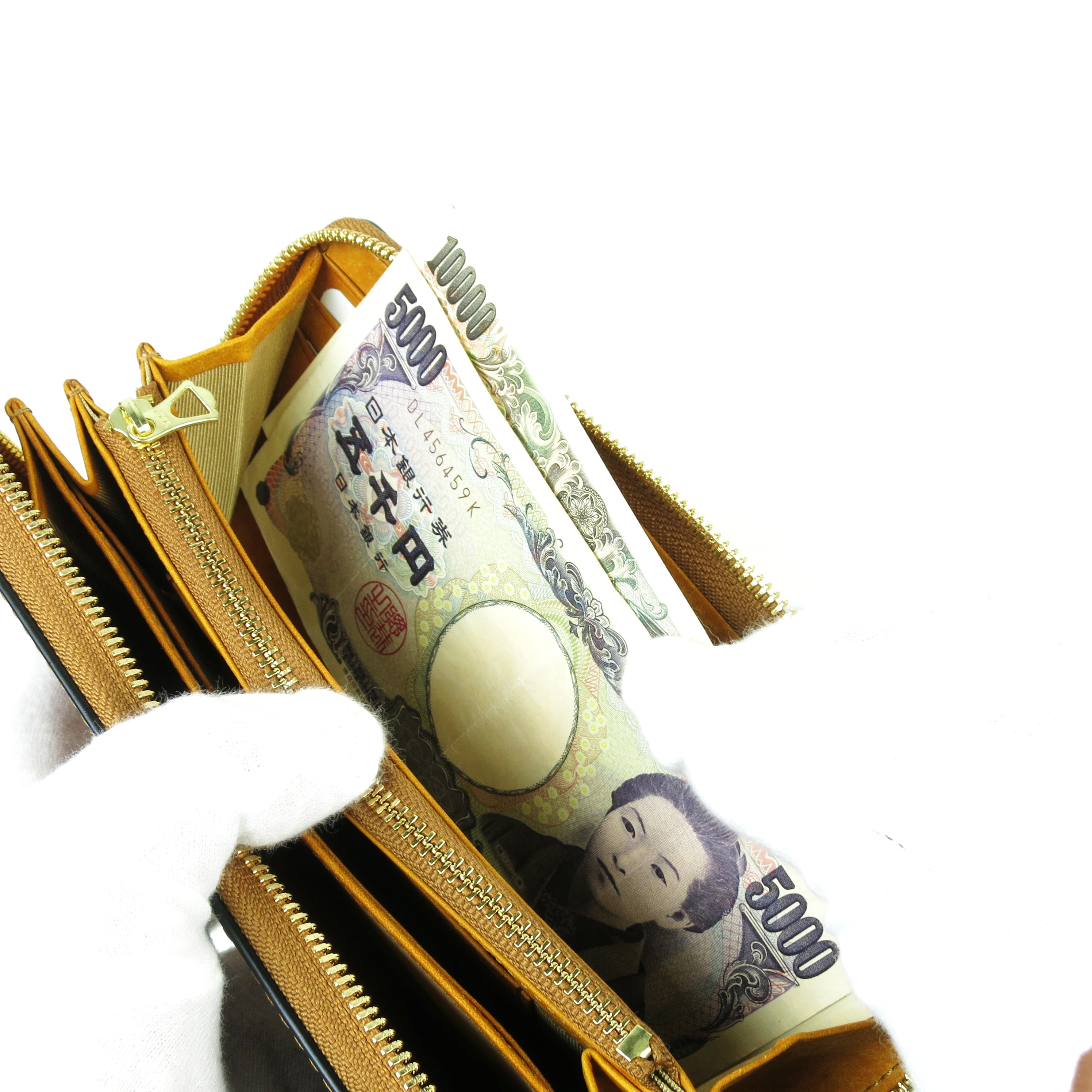 オイルコードバン ラウンドファスナー長財布 ZYS700