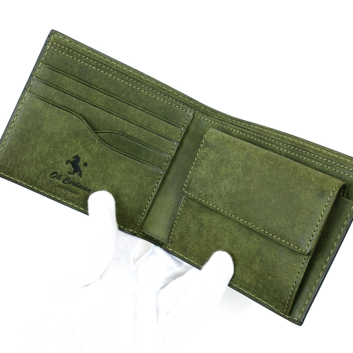 オイルコードバン 二つ折り財布 ZYS702