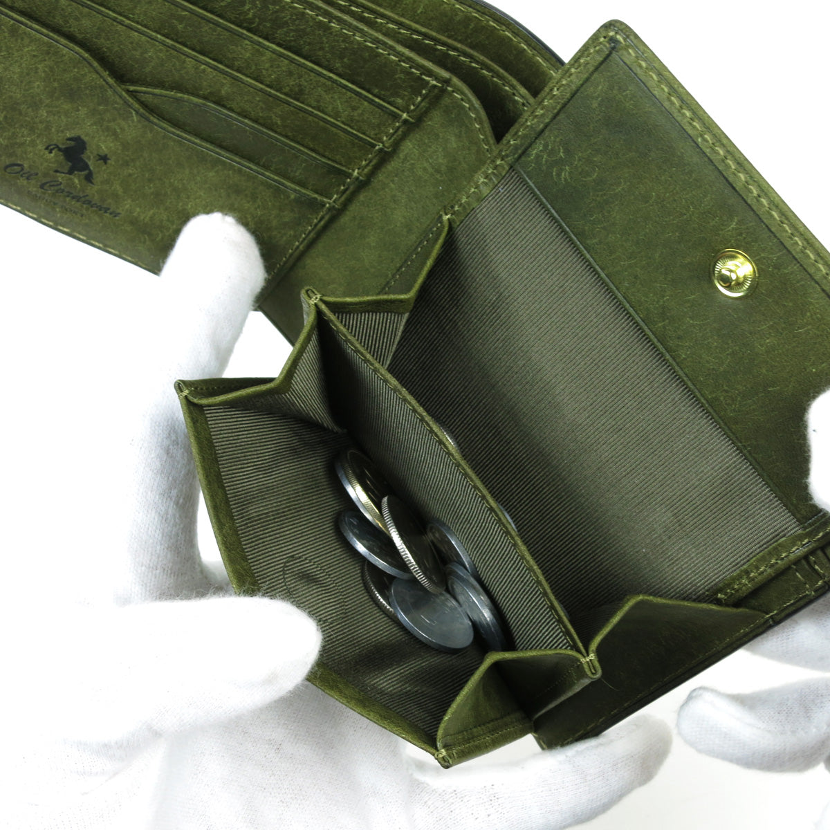 オイルコードバン 二つ折り財布 ZYS702